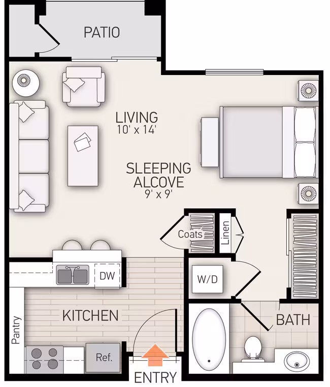 Unit L306 C405 floor plan
